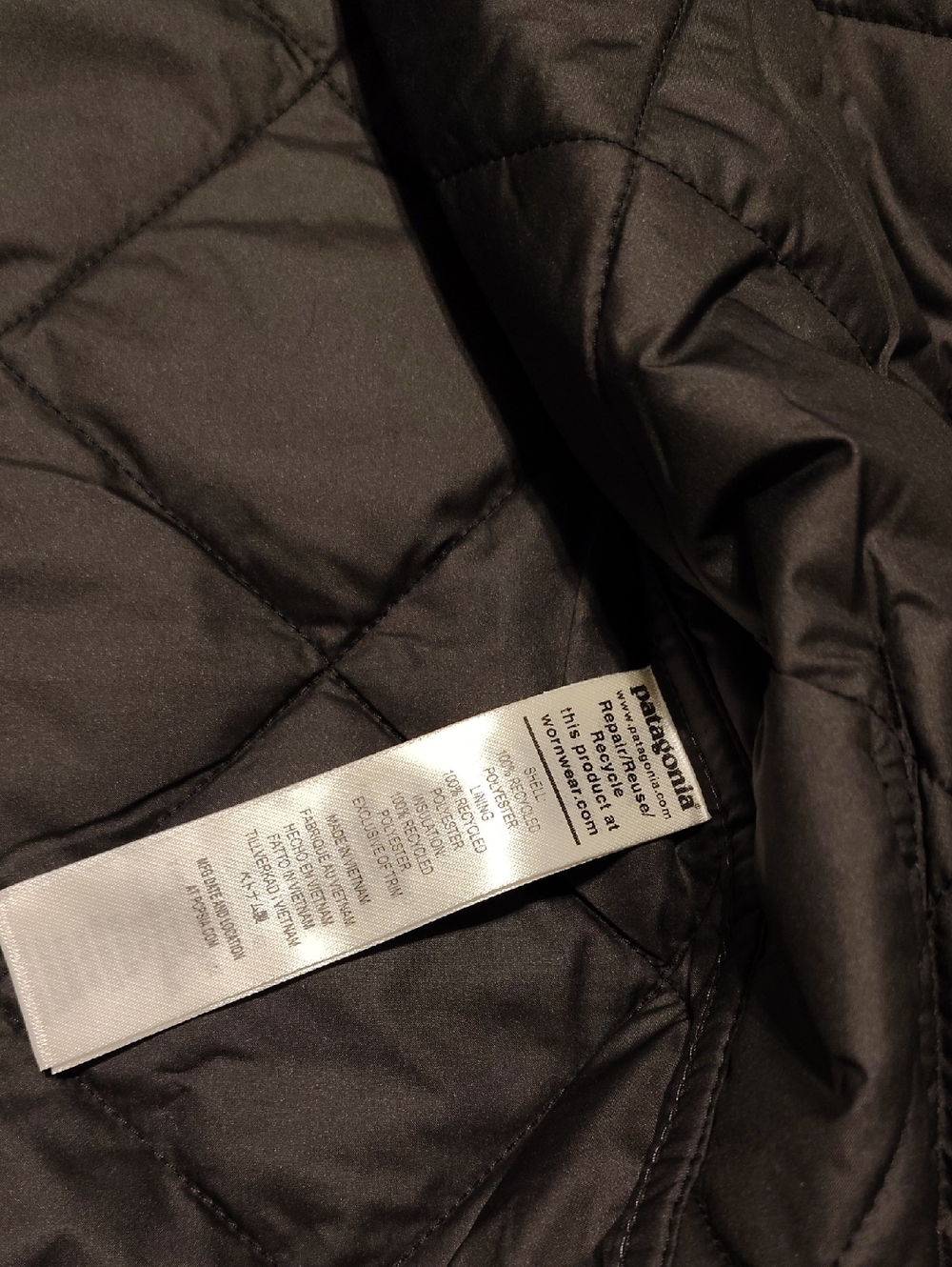 New Patagonia Diamond Quilted Bomber Hoody Light Packable Pretty Water Proof - Picture 9 of 11